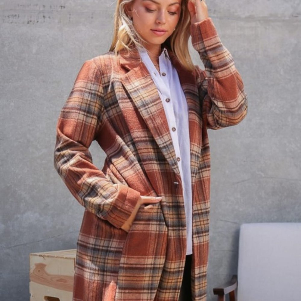 Women Long  Coat - Picture 6 of 6